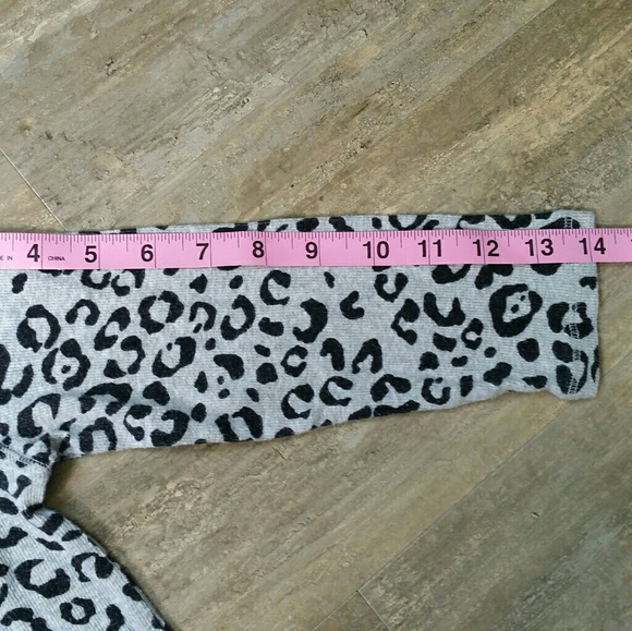 P.S. Areopostale Cheetah Print Henley w/ Pink Trim - Picture 5 of 6